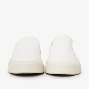 The Row Marie White Canvas Slip-On Sneakers